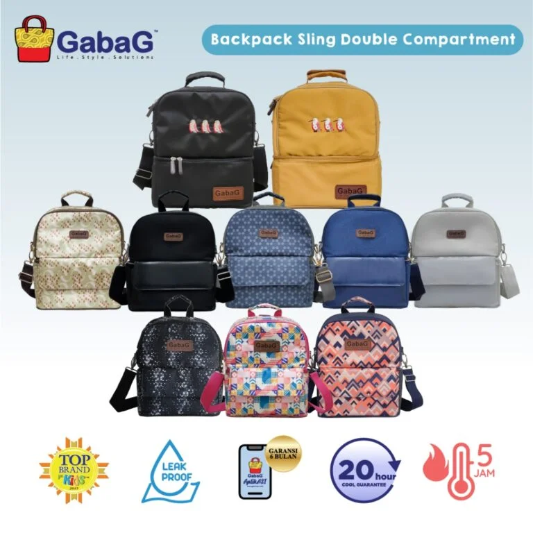 GabaG-Tas-Asi- Cooler-Bag - Backpack-Sling-Double-Compartment Nirmala-Juwita-Onyx-Praya-Tora-Embun-Nathan-Boston-Yuna-Jewel